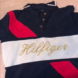 collar TH shirt for women